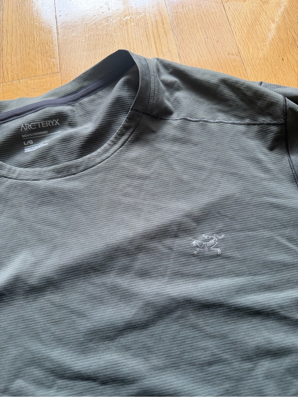 Arc'teryx Men's Crew Neck Shirt - Olive Gray, L/G